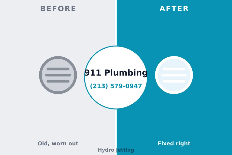 Before and after: plumbing repair Coopertown, TN